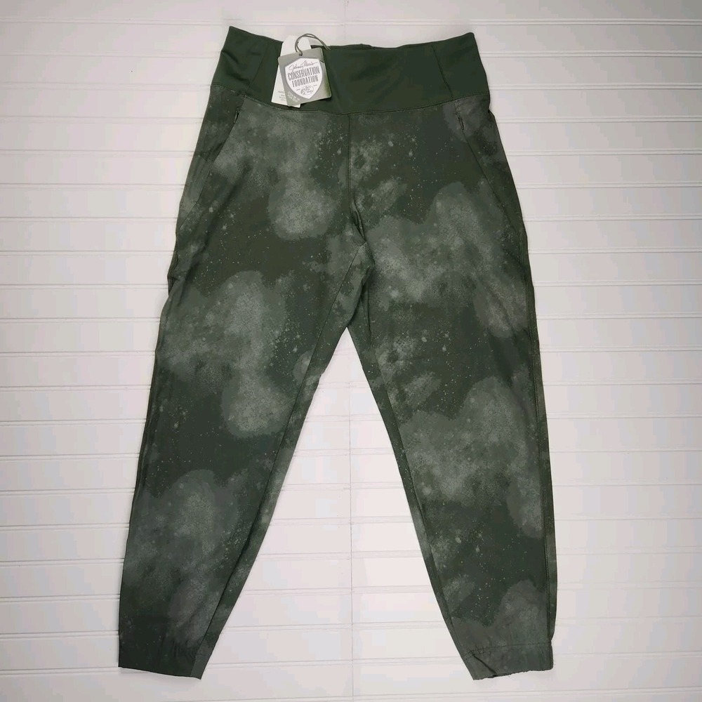 Ascend Womens Sz Medium Tech Jogger Green Zippered Pockets UPF 50+ NEW - Picture 2 of 16